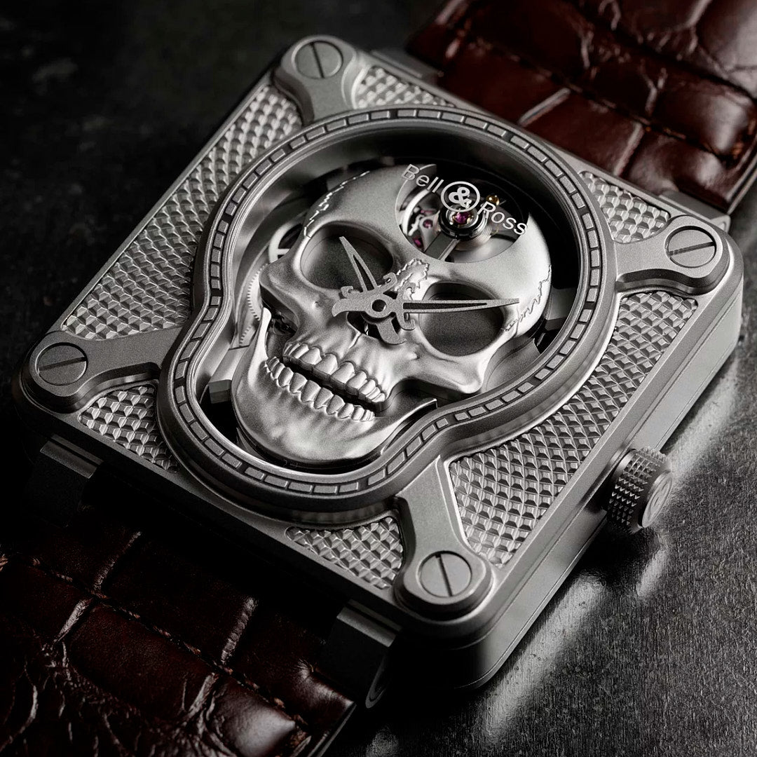 Bell & Ross BR 01 Laughing Skull Full Diamond 46 mm