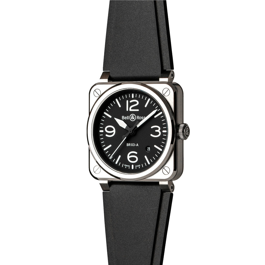 Bell & Ross BR 03 Black Steel Watches 41 mm
