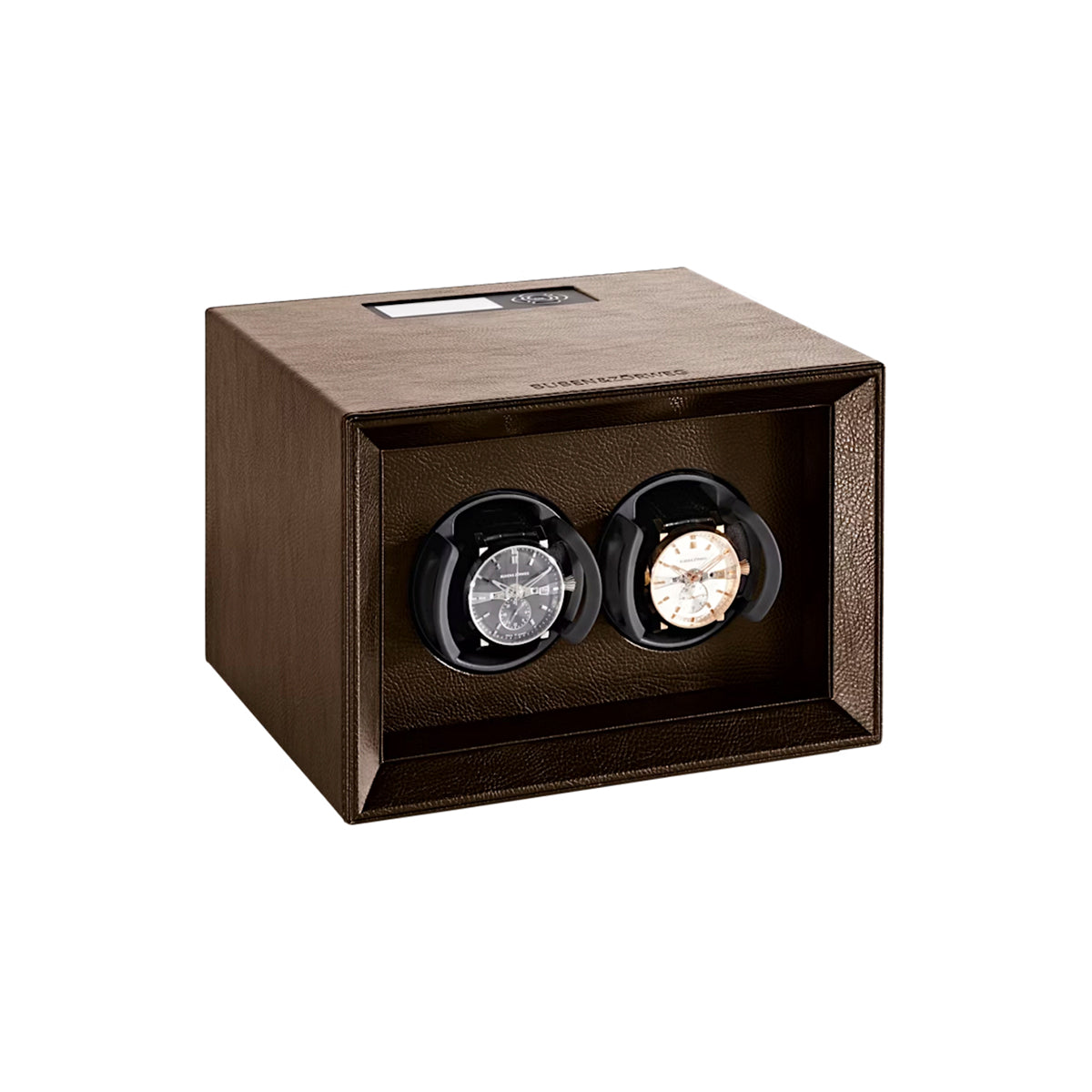 Buben & Zorweg Safe Master 2 Watch Winder in brown, crafted for premium watch care.