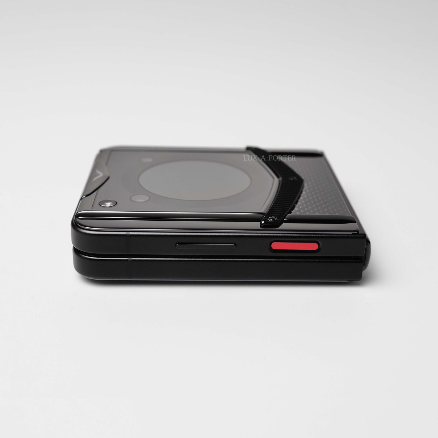 VERTU IRONFLIP PHONE CARBON TEXTURE TAFFETA