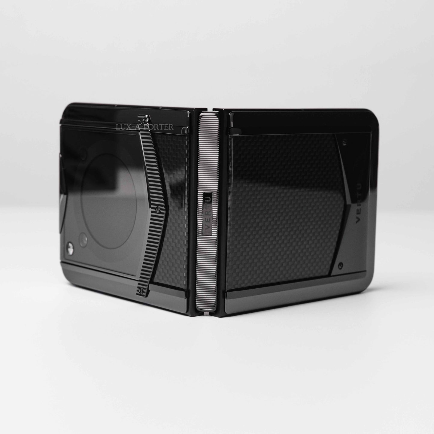 VERTU IRONFLIP PHONE CARBON TEXTURE TAFFETA