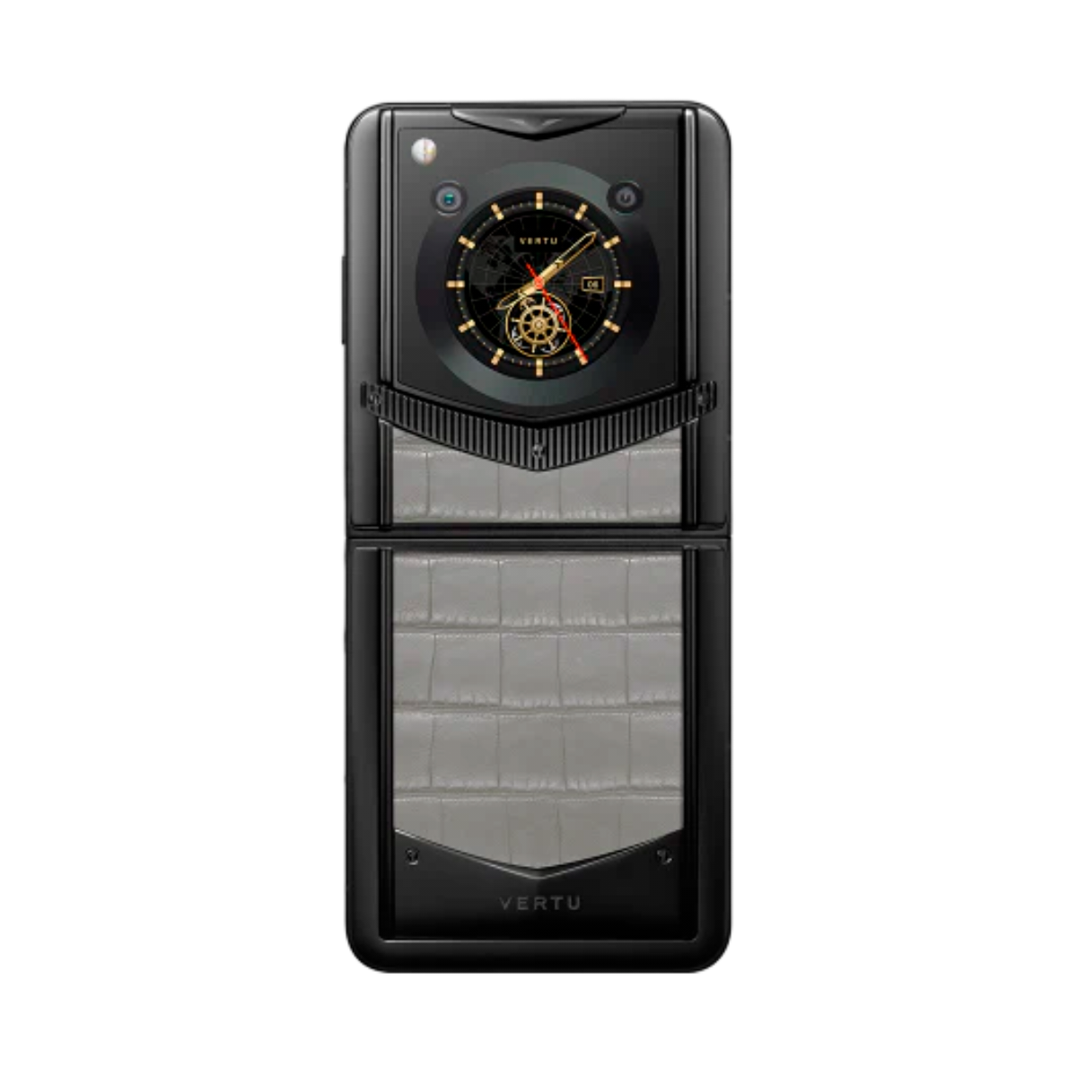 VERTU IRONFLIP PHONE ELEPHANT GREY ALLIGATOR SKIN