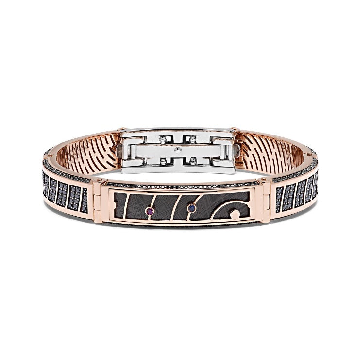 Baraka Meteorite Bracelet BR312001RODN-190 — Luxury Men's Jewelry and Gifts