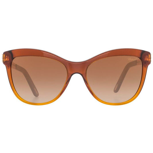 Chopard Designer Brown & Amber Cat-Eye Butterfly Glasses 95221-0265