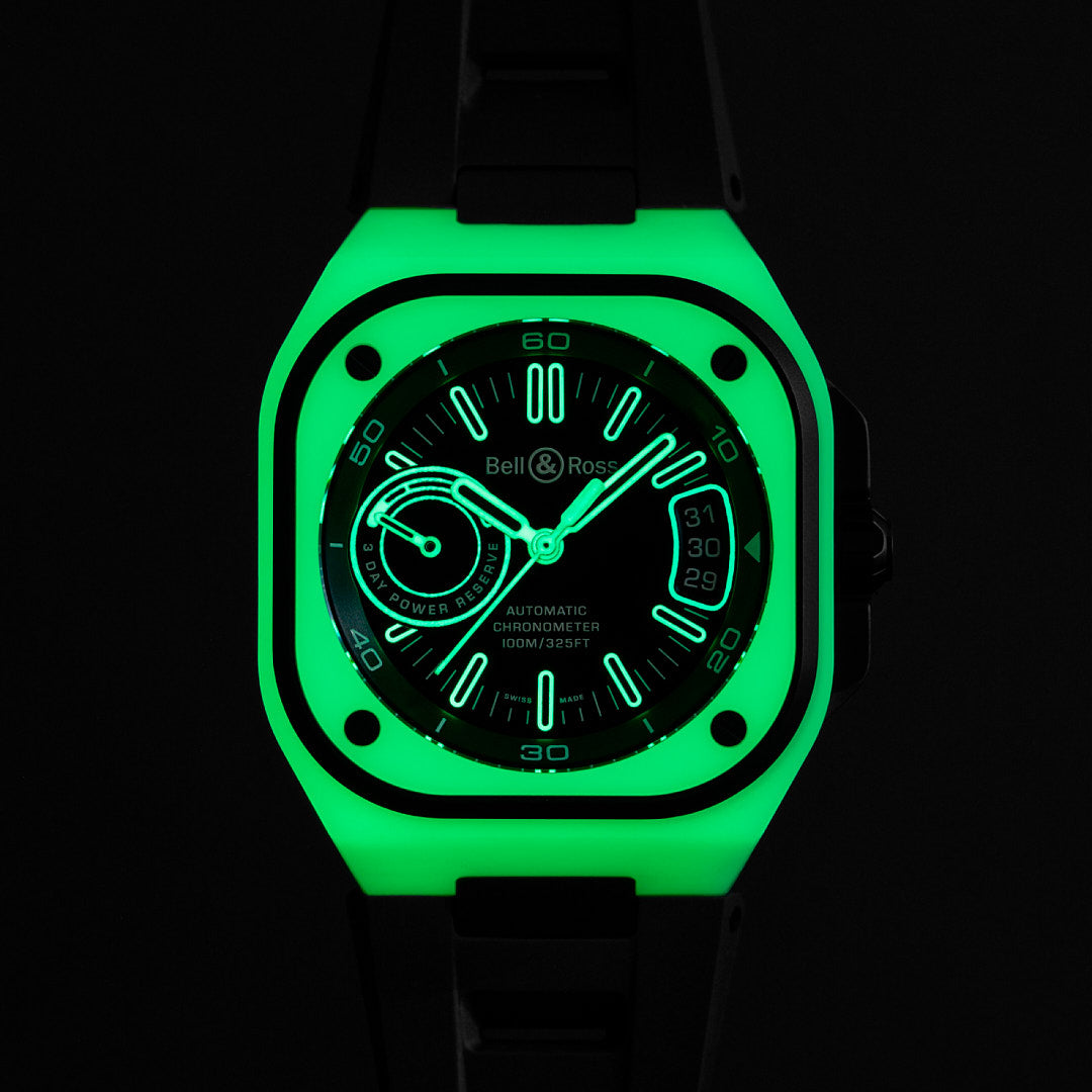 Bell & Ross BR-X5 Green Lum Watches 41 mm