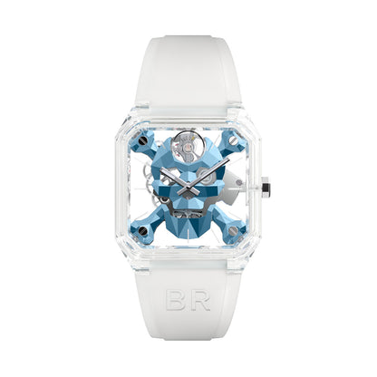 Bell Ross BR 01 Cyber Skull Sapphire Ice Blue 45 mm