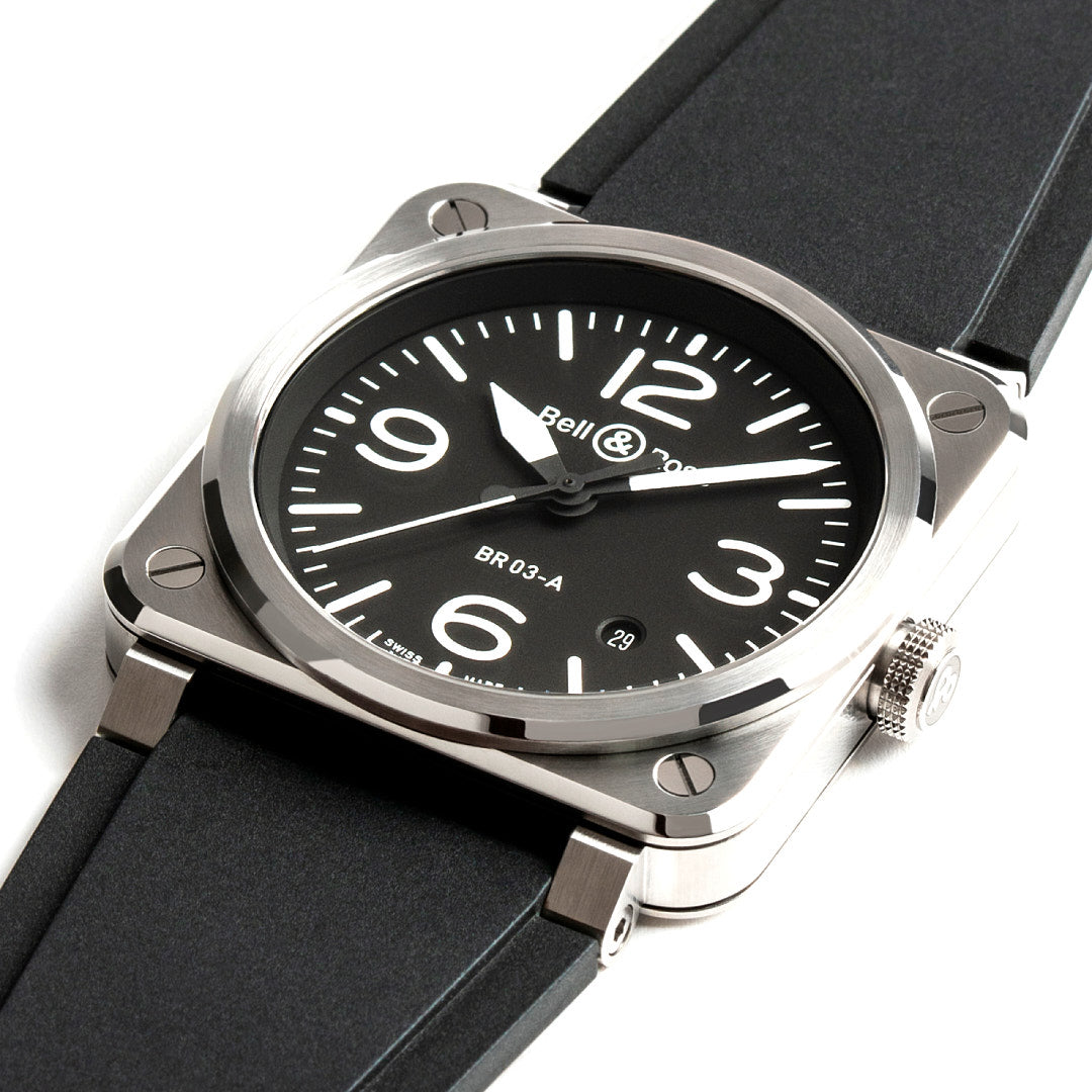 Bell & Ross BR 03 Black Steel Watches 41 mm