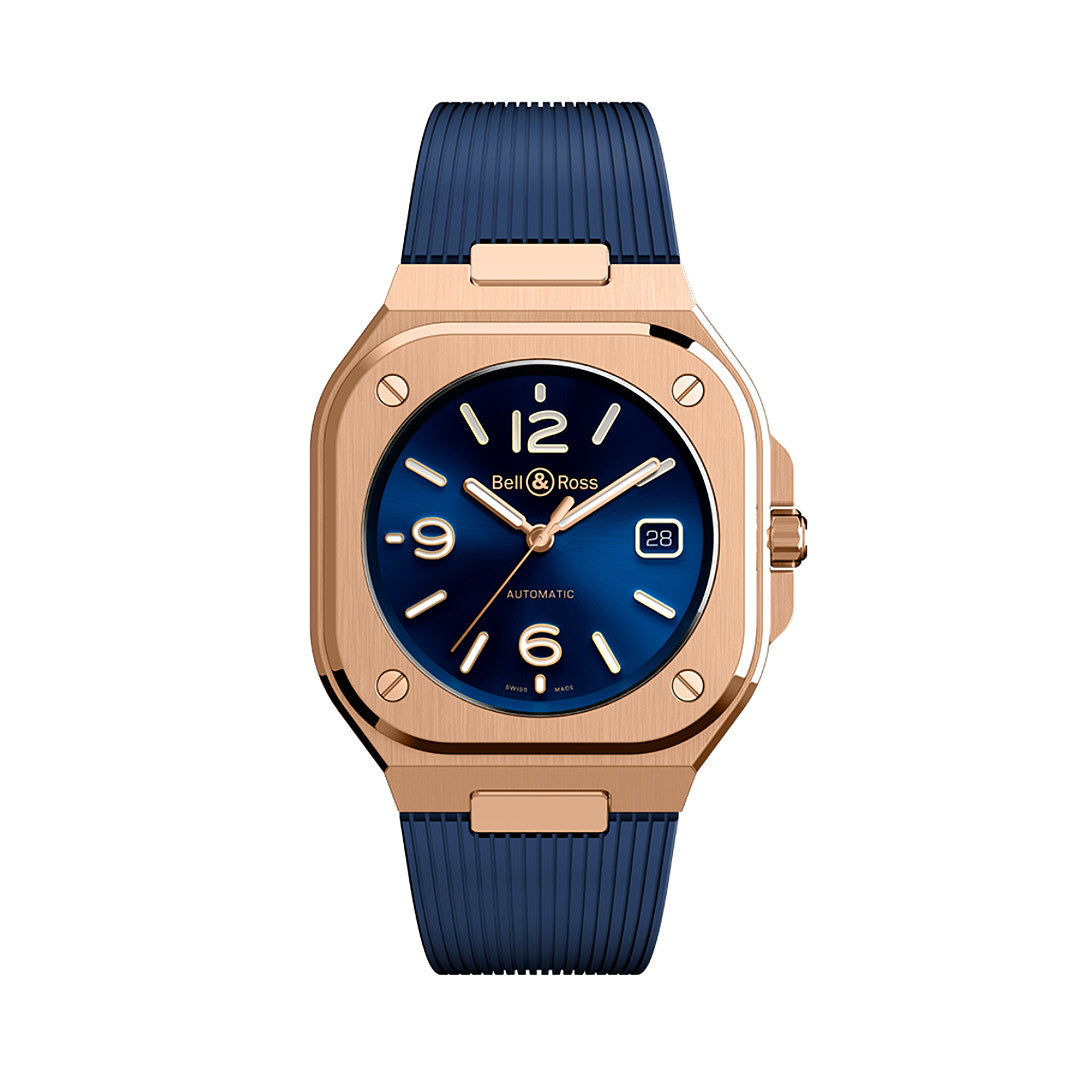 Bell & Ross BR 05 Blue Gold Watches 40 mm