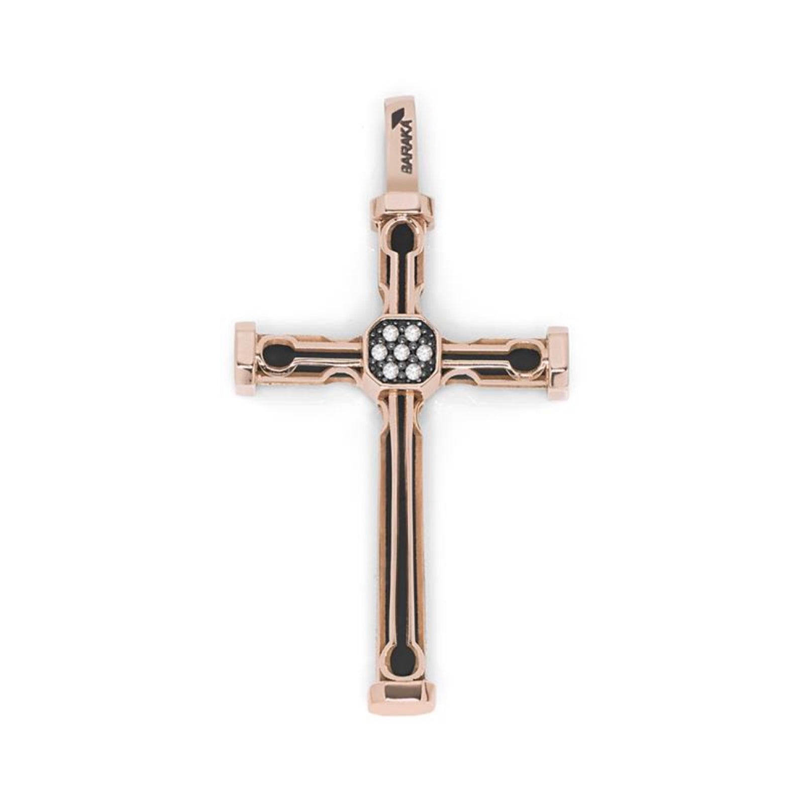 Baraka Kardano Cross CR275441RODB-07 — Luxury Men's Jewelry and Gifts