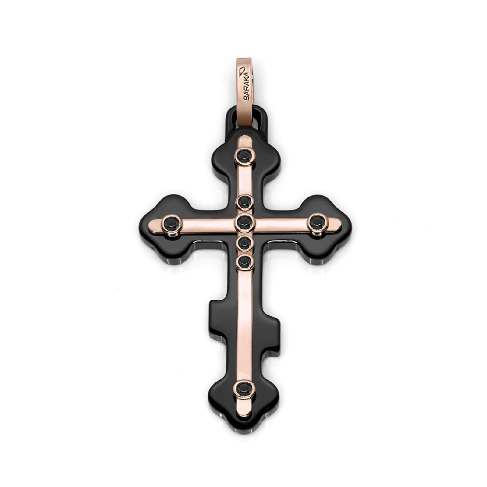 Baraka Prive Cross CR271261RODN-29 — Luxury Men's Jewelry and Gifts