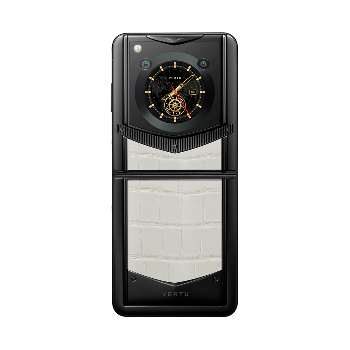 VERTU IRONFLIP CREAMY WHITE ALLIGATOR SKIN