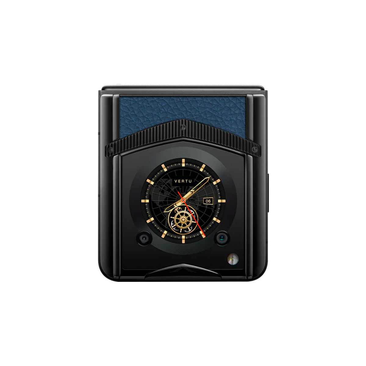 VERTU IRONFLIP GENTLEMAN BLUE CALFSKIN