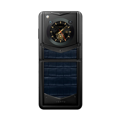 VERTU IRONFLIP NAVY BLUE ALLIGATOR SKIN