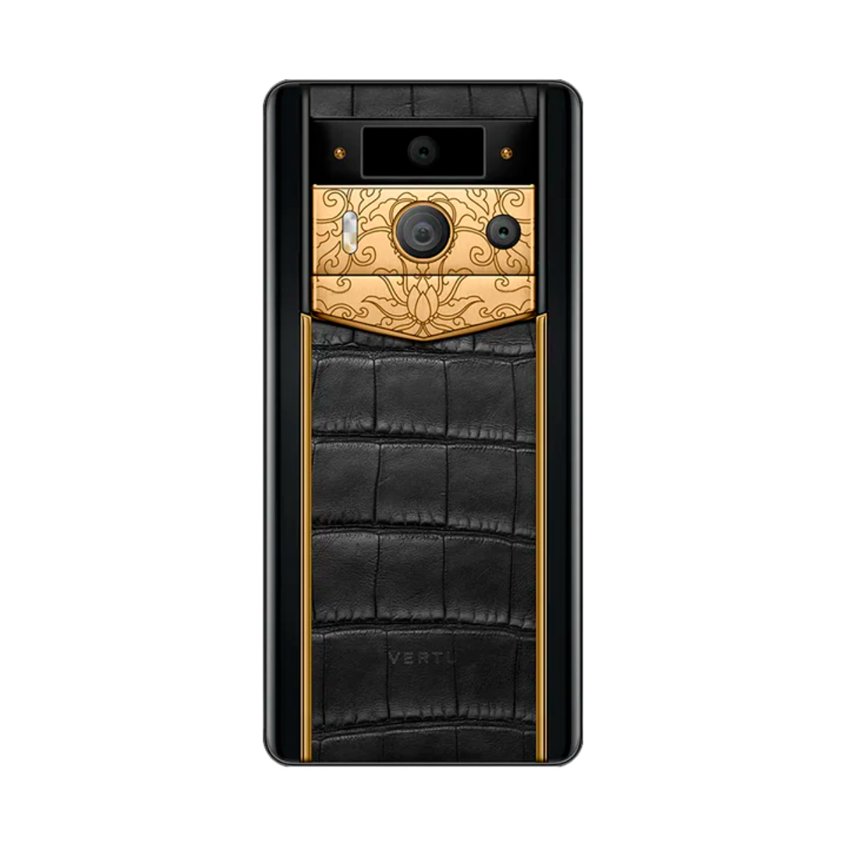 VERTU METAVERTU 2 PHONE WEB3 AI BLACK ALLIGATOR SKIN(GOLD)