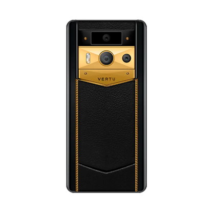 VERTU METAVERTU 2 PHONE WEB3 AI BLACK INK CALFSKIN(GOLD)