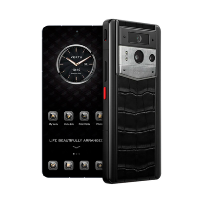 VERTU METAVERTU 2 PHONE WEB3 AI BLACK(SILVER CASE) ALLIGATOR SKIN