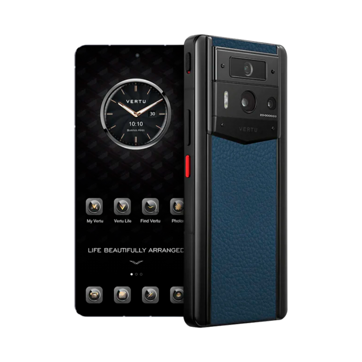 VERTU METAVERTU 2 PHONE WEB3 AI BLUE CALFSKIN