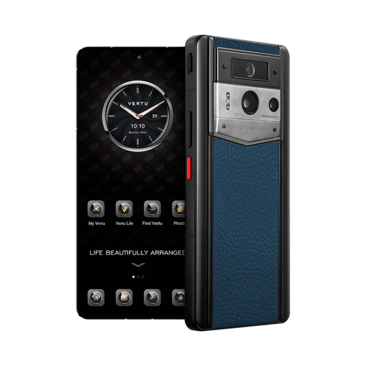 VERTU METAVERTU 2 PHONE WEB3 AI BLUE CALFSKIN(SILVER CASE)