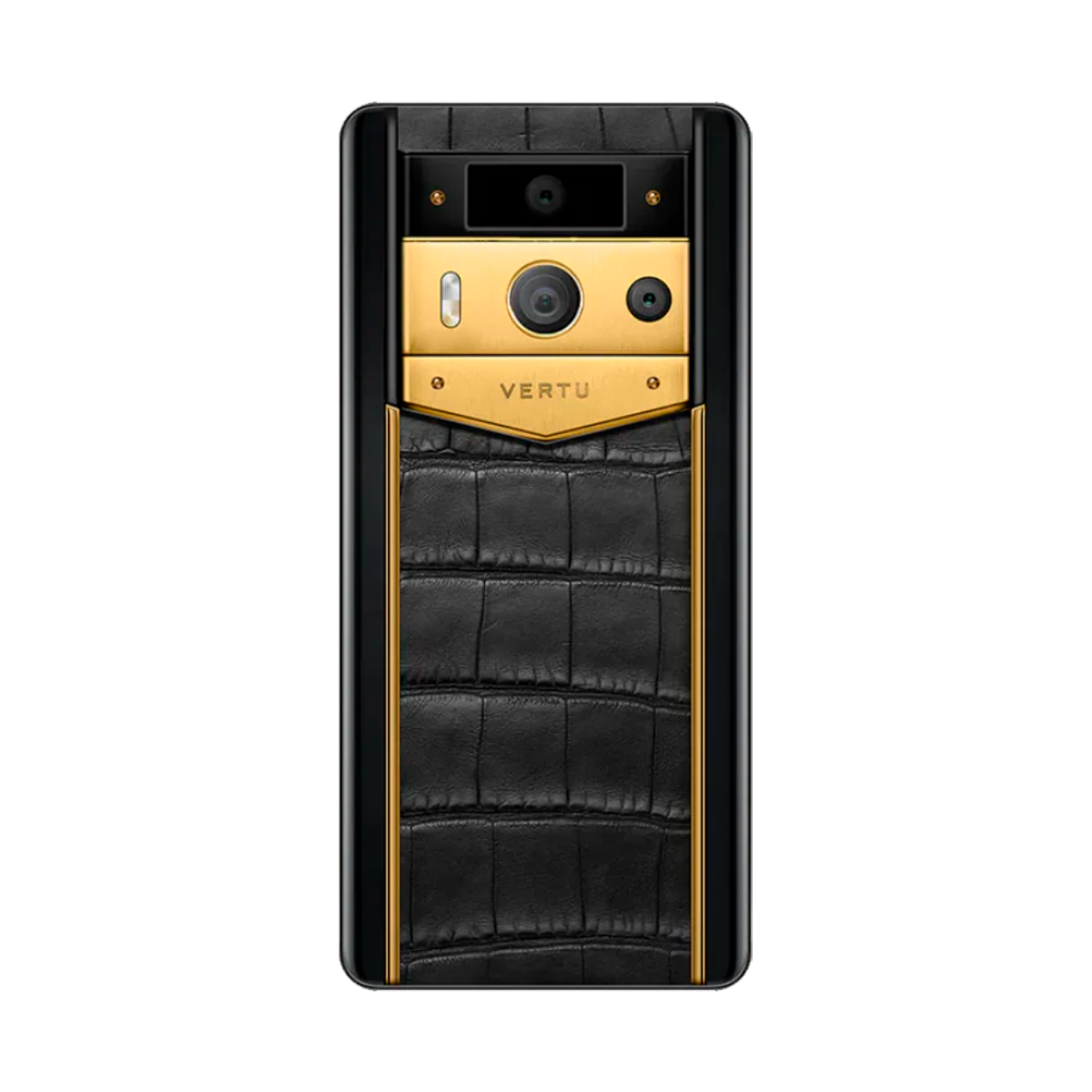 VERTU METAVERTU 2 PHONE WEB3 AI GOLD AND BLACK ALLIGATOR SKIN