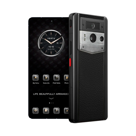 VERTU METAVERTU 2 PHONE WEB3 AI JADE BLACK CALFSKIN(SILVER CASE)