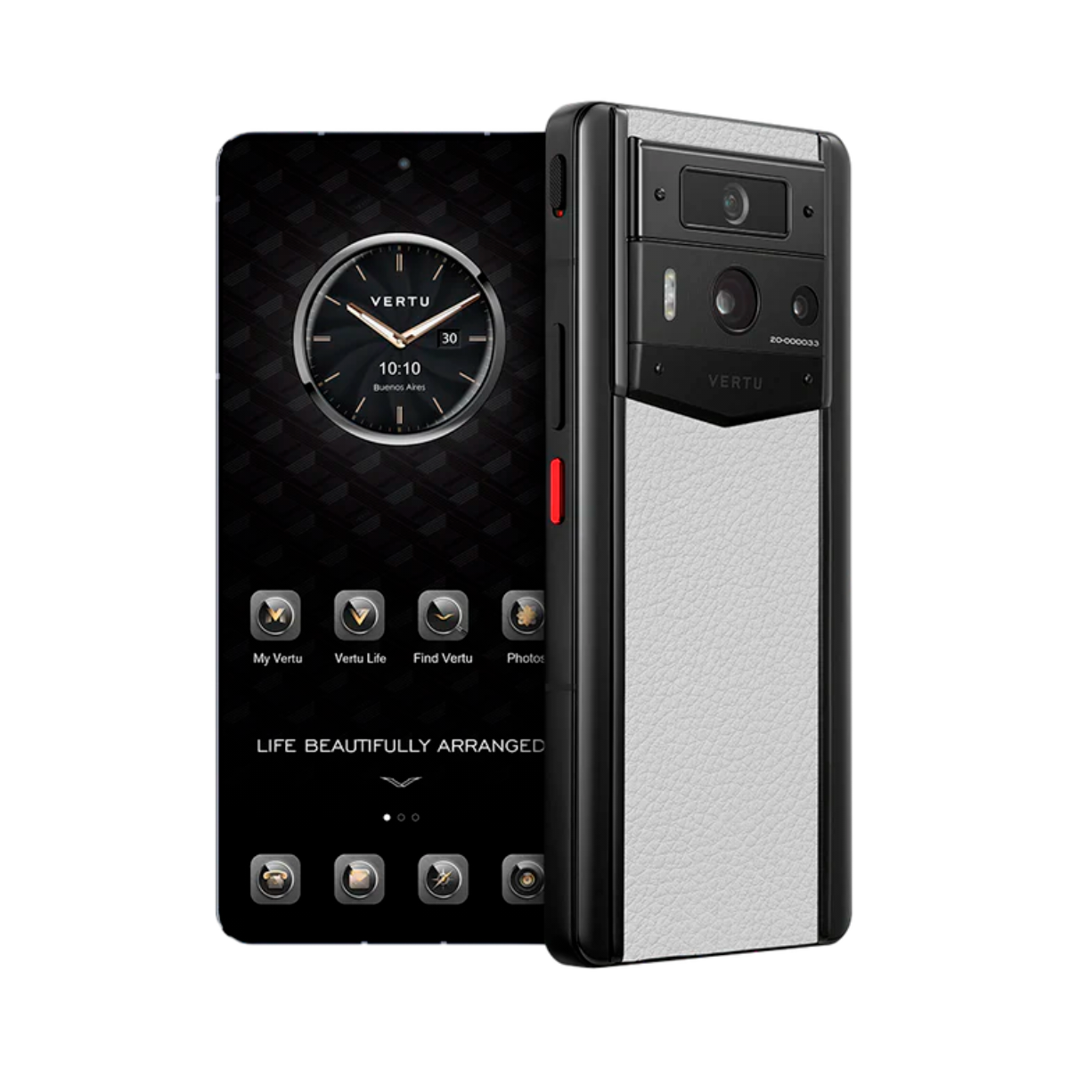 VERTU METAVERTU 2 PHONE WEB3 AI MOON WHITE CALFSKIN