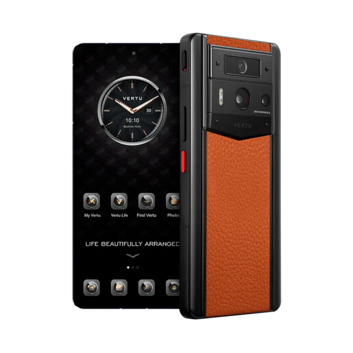 VERTU METAVERTU 2 PHONE WEB3 AI ORANGE CALFSKIN