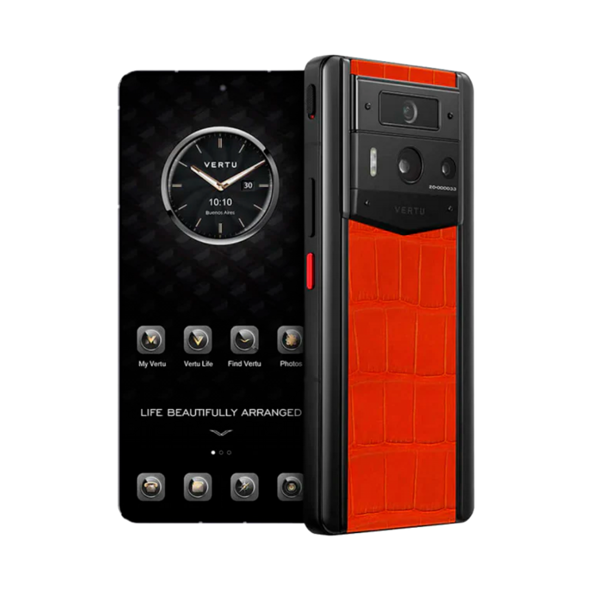 VERTU METAVERTU 2 PHONE WEB3 AI PHOENIX ORANGE ALLIGATOR SKIN