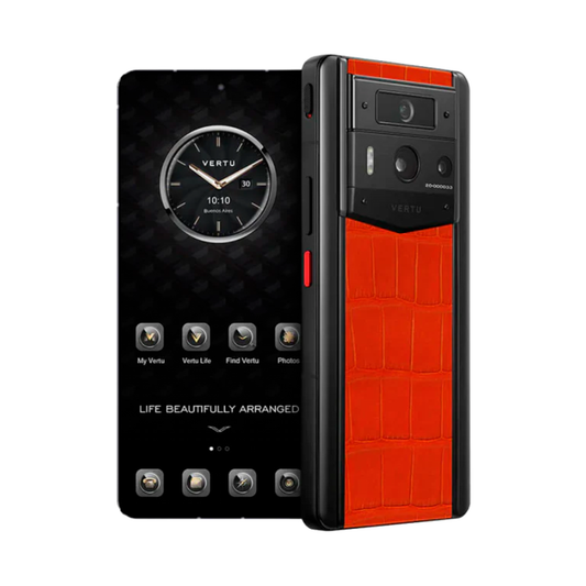 VERTU METAVERTU 2 PHONE WEB3 AI PHOENIX ORANGE ALLIGATOR SKIN