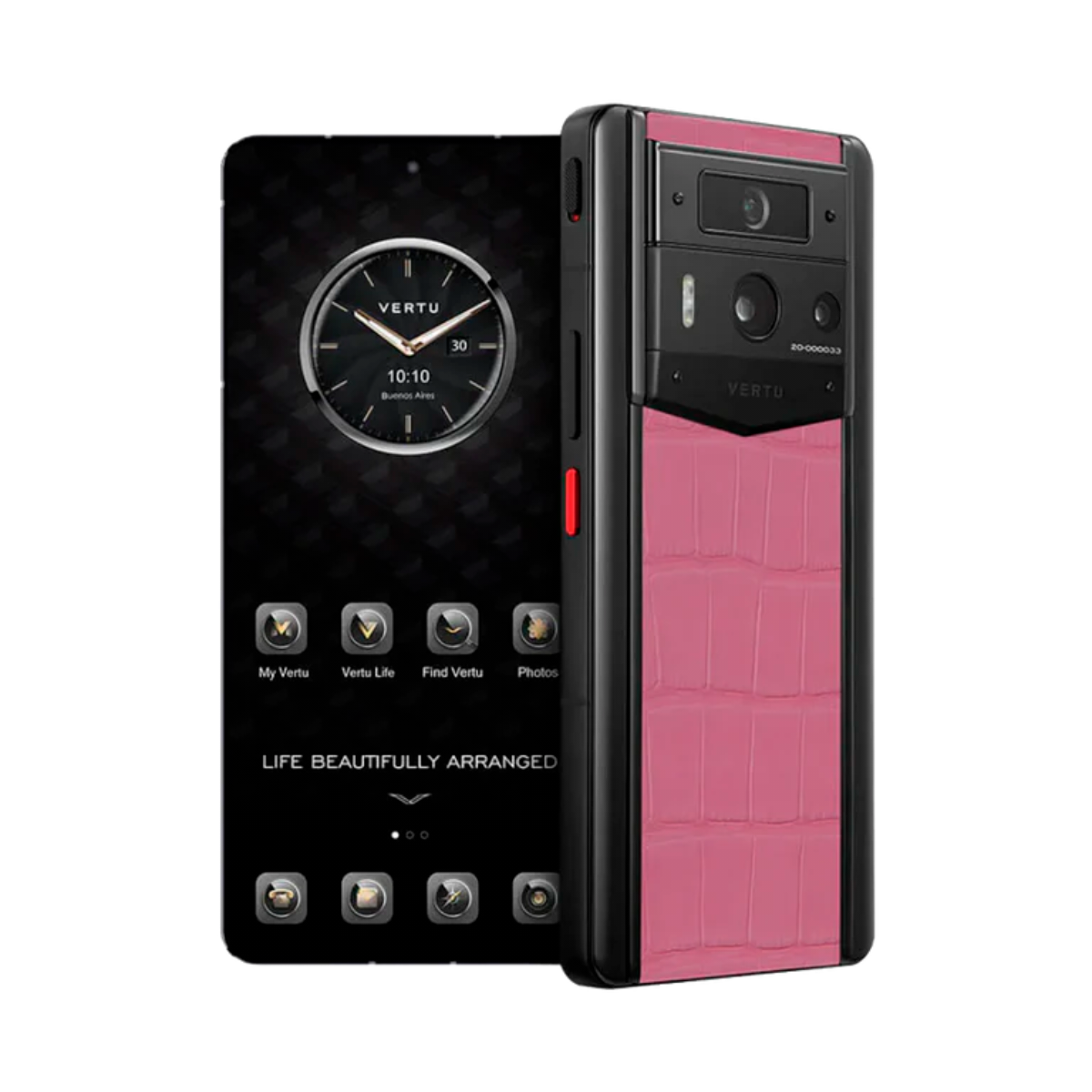 VERTU METAVERTU 2 PHONE WEB3 AI PINK ALLIGATOR SKIN