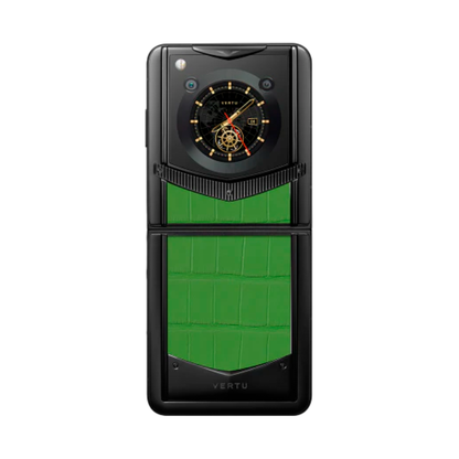 VERTU IRONFLIP BAMBOO GREEN ALLIGATOR SKIN