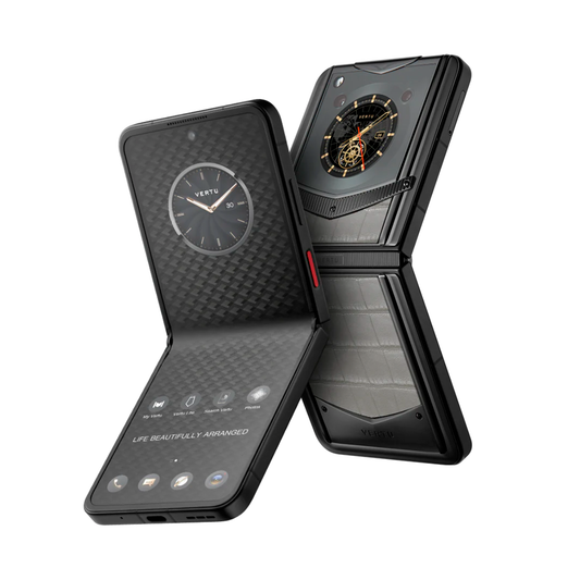 VERTU IRONFLIP PHONE ELEPHANT GREY ALLIGATOR SKIN - LUXURY FLIP PHONE