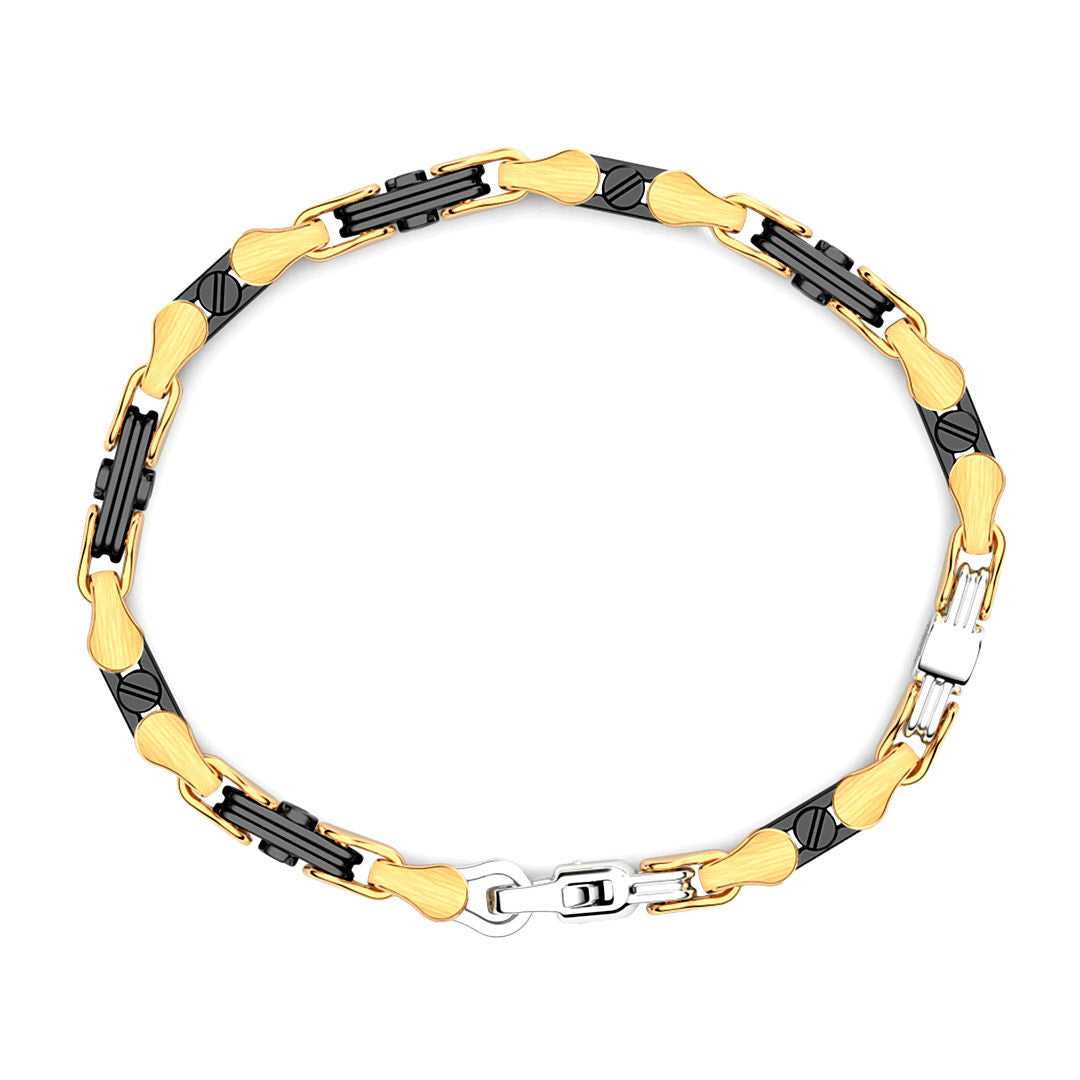 Zancan Ceramik Gold Bracelet KB037G-N